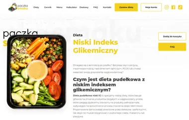 Dieta pudełkowa z niskim indeksem glikemicznym od Paczki Smaku
