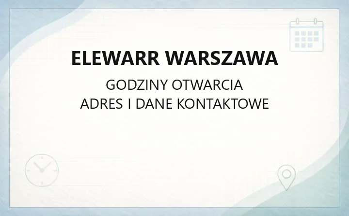 Elewarr Warszawa - kontakt, oddziały i usługi dla rolników