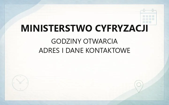 Ministerstwo Cyfryzacji - kontakt, adres i e-usługi dla obywatela