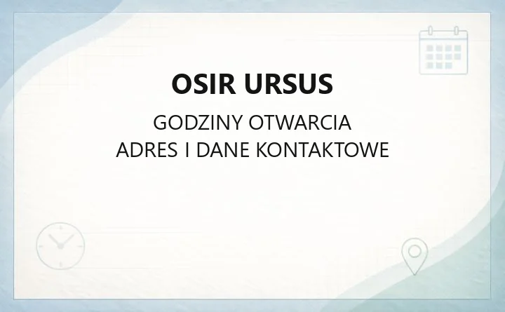 OSiR Ursus - kontakt, adres, obiekty sportowe i dojazd