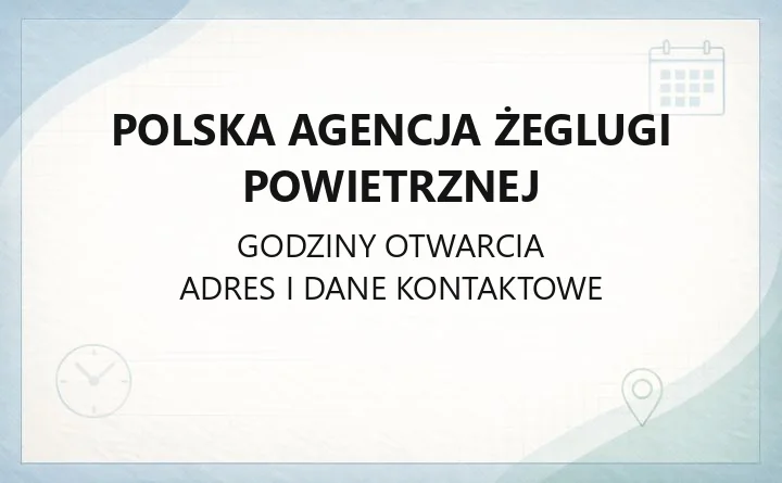 Polska Agencja Żeglugi Powietrznej - kontakt, drony, opłaty nawigacyjne