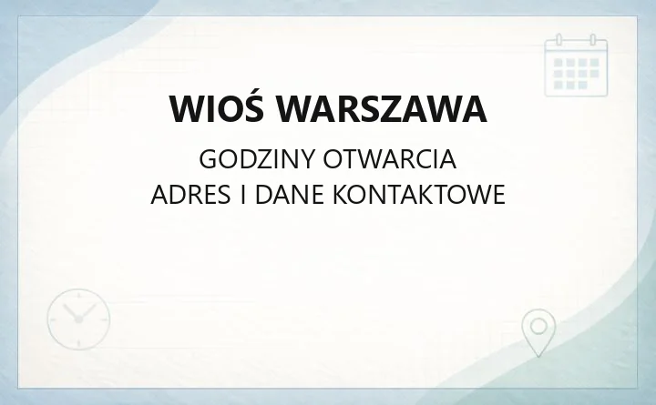 WIOŚ Warszawa - kontakt, zgłoszenia interwencyjne i zaświadczenia