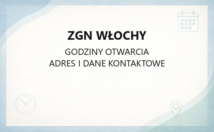 ZGN Włochy - kontakt, e-BOK i zgłaszanie awarii