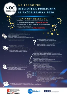 Spotkanie z Marią Paszyńską – Noc Bibliotek na Targówku