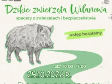 Szósty spacer z cyklu „Dzikie zwierzęta Wilanowa” – dziki, lisy i borsuki
