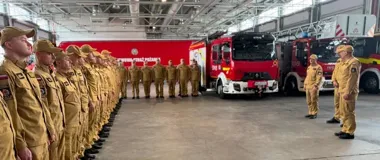 Po 13 latach odchodzi z warszawskiej JRG 17. Strażacy pożegnali zastępcę dowódcy