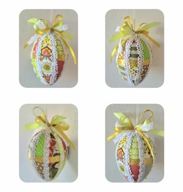 Patchworkowe pisanki w Zaciszu - wielkanocny detal, który robi efekt