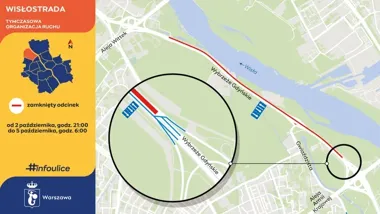 Wisłostrada z nowym asfaltem. Weekendowe utrudnienia i remont węzła